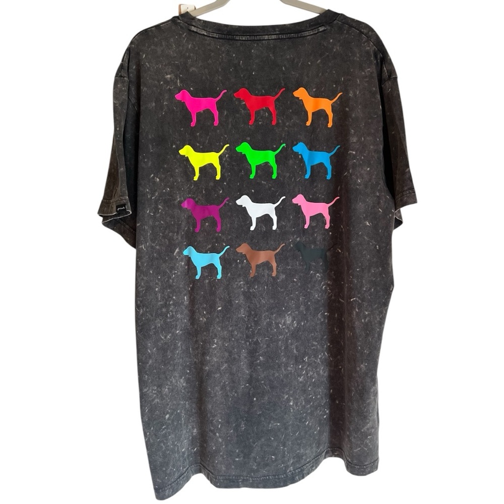 Victoria’s Secret PINK T-Shirt Size One Size Fits Most Logo Dog Limited Ed.